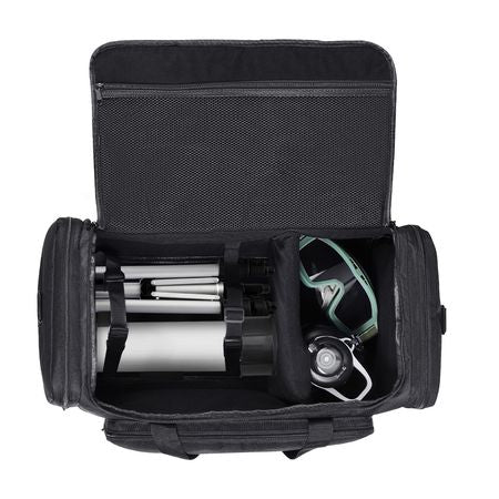 Telescope Case, 22 in, Telescope Storage Bag with Fixed Buckles, Multi-Pocket & Detachable Divider for Telescope, Shock-Absorbent Telescope Carrying Case to Easily Secure Optical Tube & Tripod