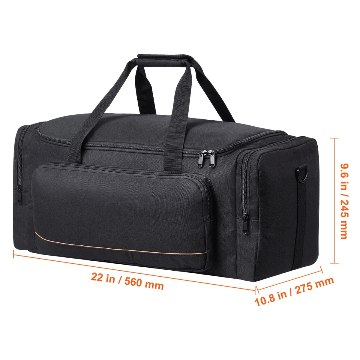 Telescope Case, 22 in, Telescope Storage Bag with Fixed Buckles, Multi-Pocket & Detachable Divider for Telescope, Shock-Absorbent Telescope Carrying Case to Easily Secure Optical Tube & Tripod
