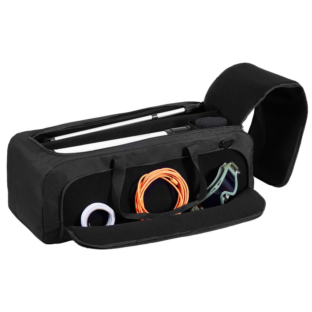 Telescope Case, 30.3", Telescope Storage Bag with Fixed Buckles, Multi-Pocket & Detachable Divider, Shock-Absorbent Telescope Travel Carrying Bag for Optical Tube & Tripod, Counterweight Pocket