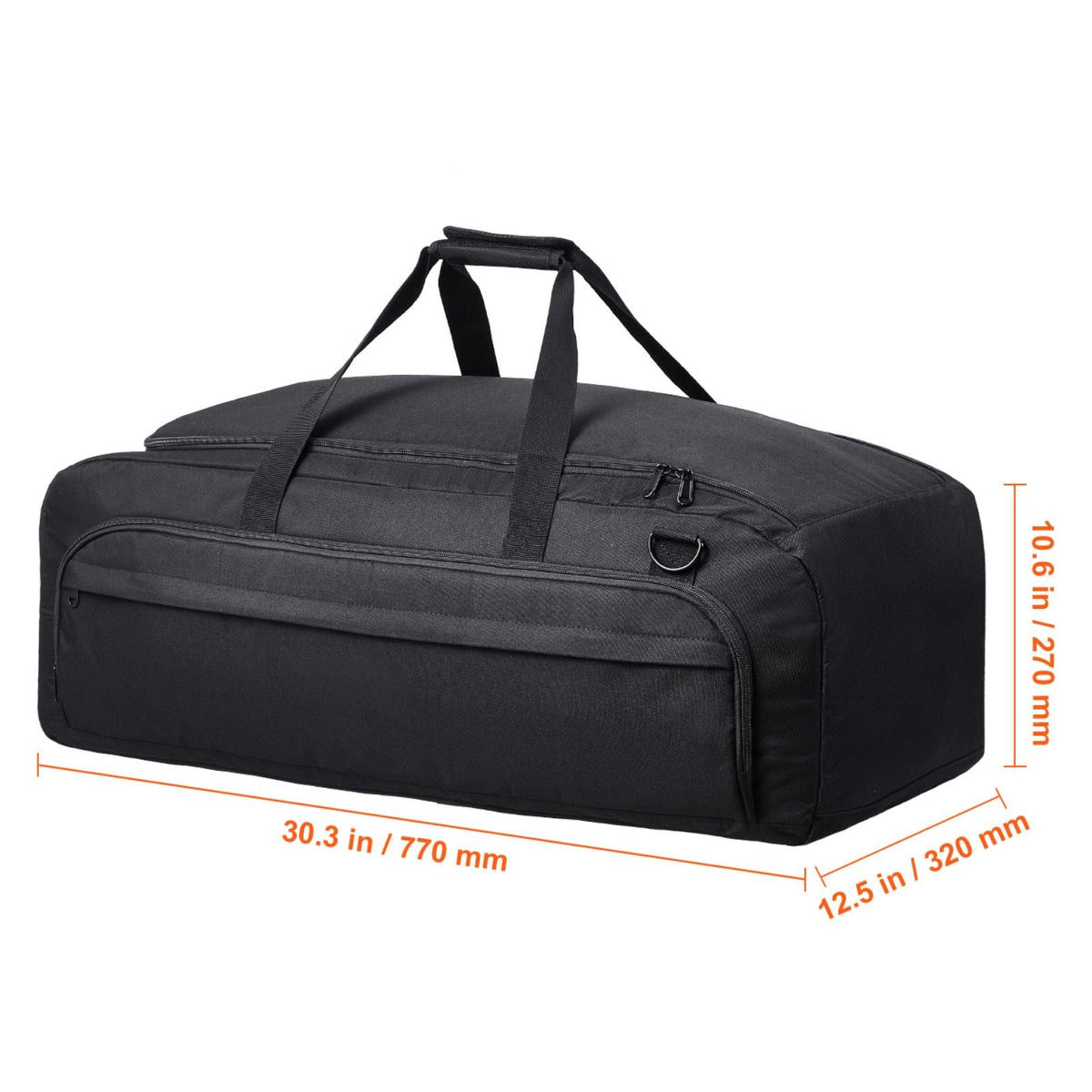 Telescope Case, 30.3", Telescope Storage Bag with Fixed Buckles, Multi-Pocket & Detachable Divider, Shock-Absorbent Telescope Travel Carrying Bag for Optical Tube & Tripod, Counterweight Pocket