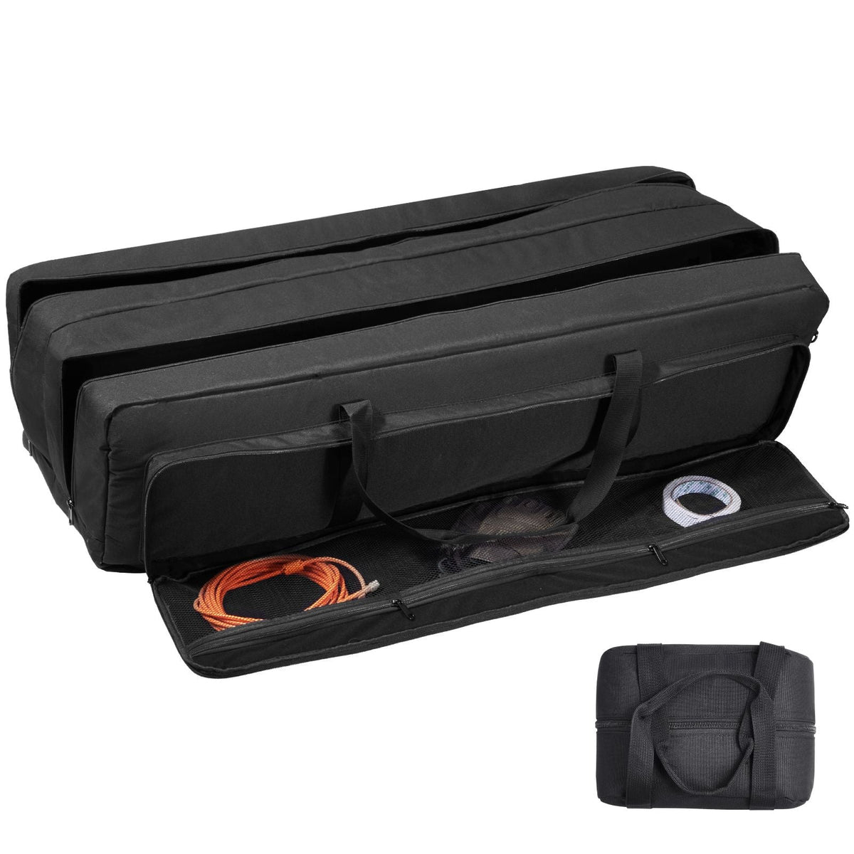 Telescope Case, 41", Telescope Large Storage Bag with Fixed Buckles, Multi-Pocket and Detachable Divider, Shock-Absorbent Telescope Carrying Case for Optical Tube & Tripod, Counterweight Pocket