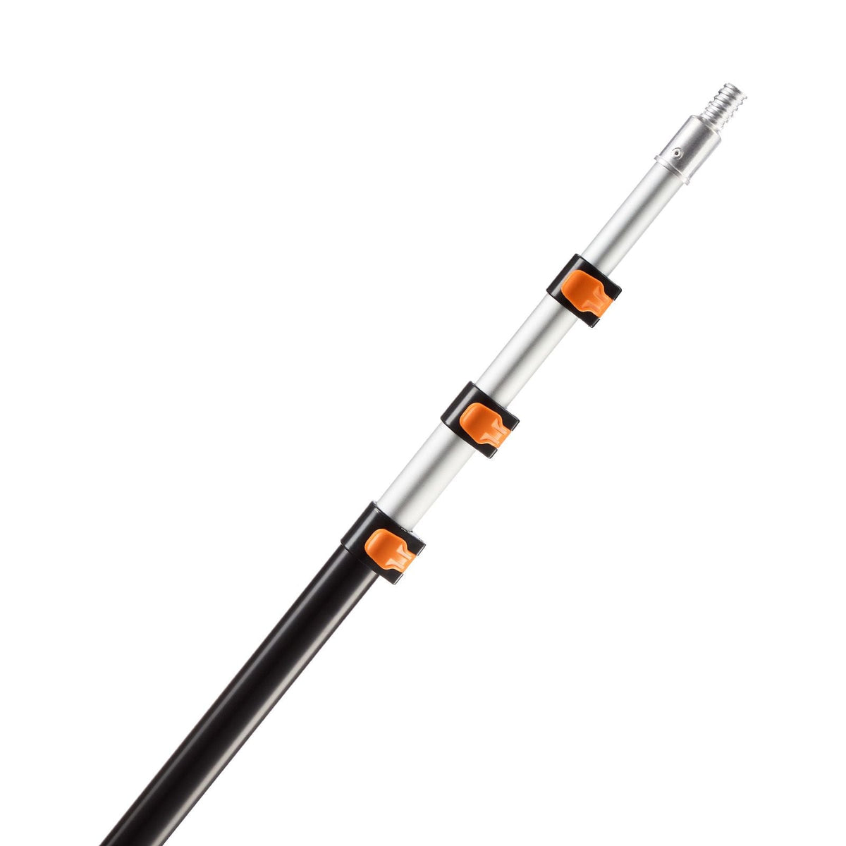 Telescopic Extension Pole, 3.8-12 FT Multi-Purpose Extendable Pole, Sturdy Aluminum Alloy Paint Pole Extension with Flip-Lock Design, High Reach Roller Stick for Painting, Dusting and Cleaning