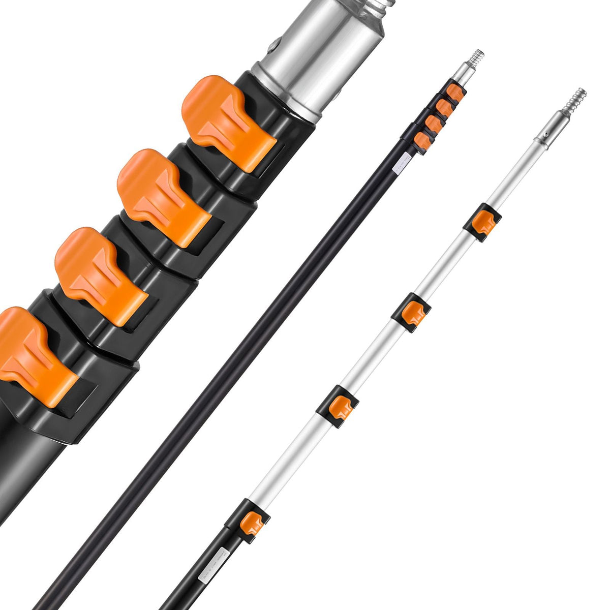 Telescoping Pole, 7 to 30 FT Pole, Extension Multi-Purpose Pole, Sturdy Aluminum Alloy Paint Extendable Pole with Flip-Lock Design, Telescopic Pole for Painting, Dusting and Cleaning