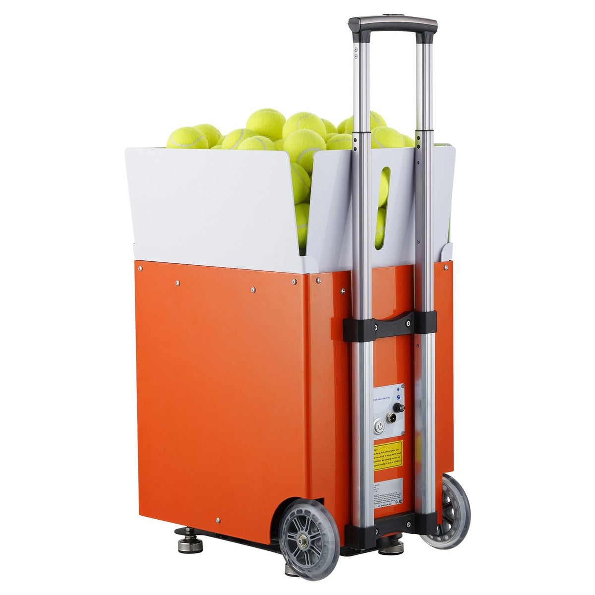 Tennis Ball Machine, Automatic Portable Tennis Ball Launcher, 100 Balls Tennis Training Practice Thrower, 5 Motors Multi-Mode Drills, 2+ Hours Play, Rechargeable Battery, App Remote Control