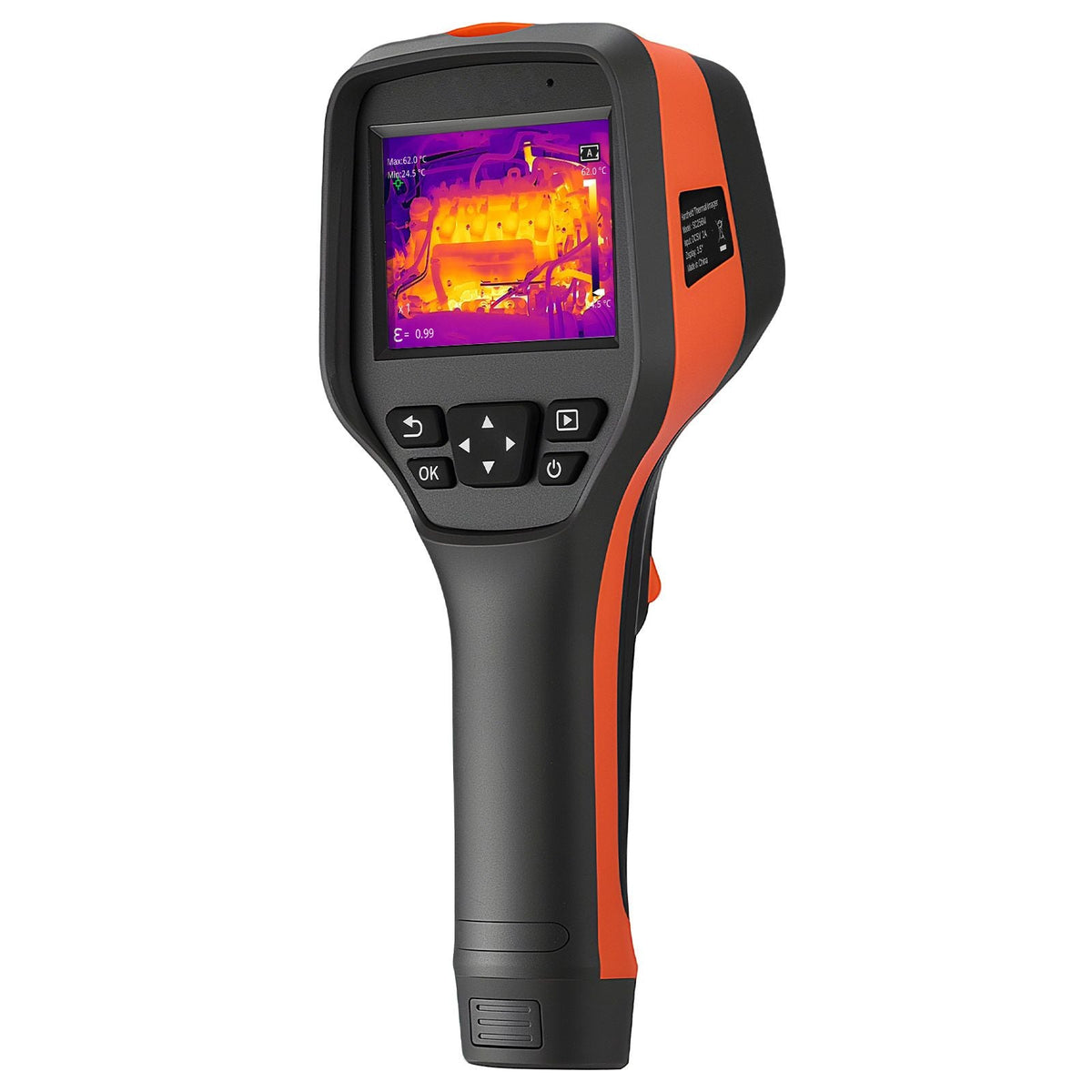 Thermal Camera, 256 x 192 IR Resolution, Handheld Thermal Imaging Camera with 2MP Visual Camera, 25HZ Refresh Rate Infrared Imager with 3.5-Inch Touch Screen, -4 to1022 Fahrenheit