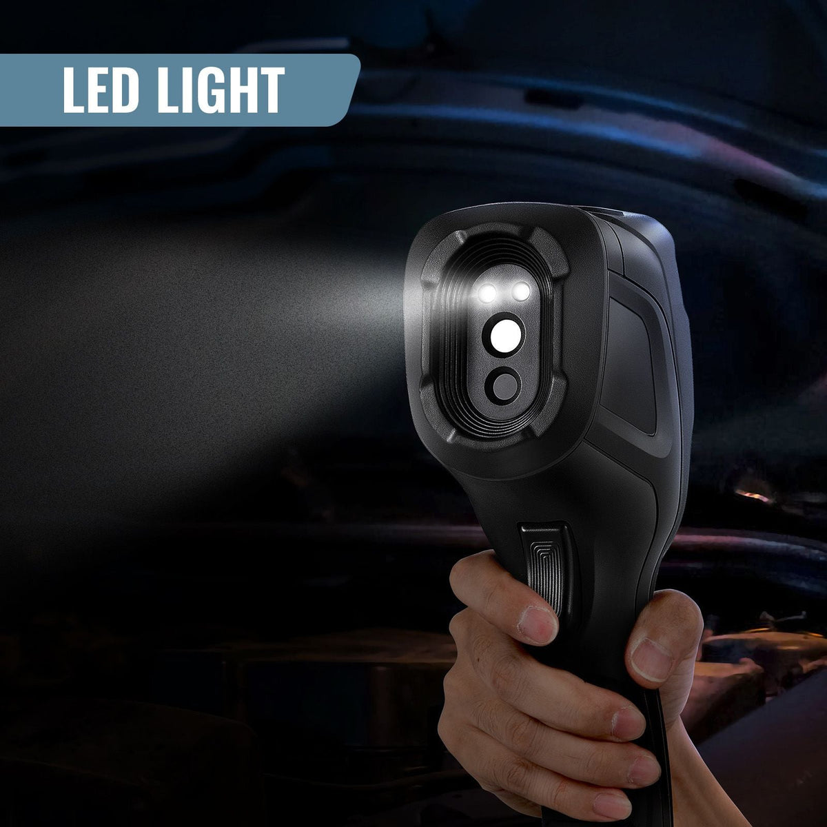 Thermal Imaging Camera, 320 x 240 Pixels Super Resolution with 2MP Visual Camera, 25Hz Refresh Rate Infrared Camera with -4 to 1022 F Temp, 64G SD Card and Rechargeable Li-ion Battery