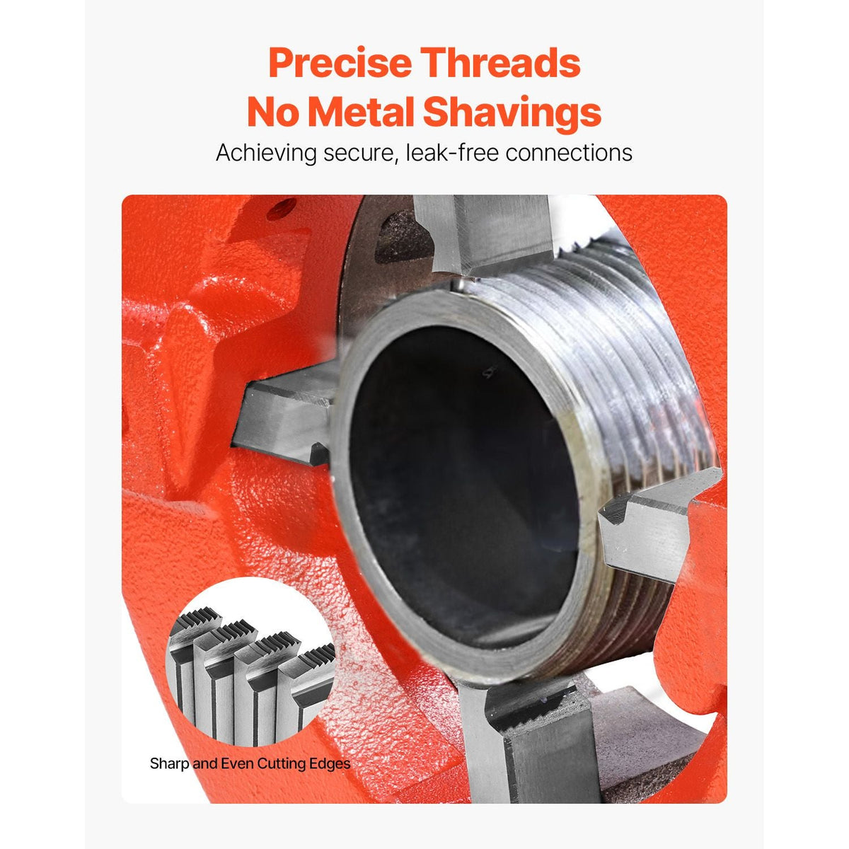 Threading Machine Dies, 1"-2" NPT Pipe Dies(4 Packs), Right-Handed HSS Pipe Threading Dies, Fit Integrated Pipe Threading Machines