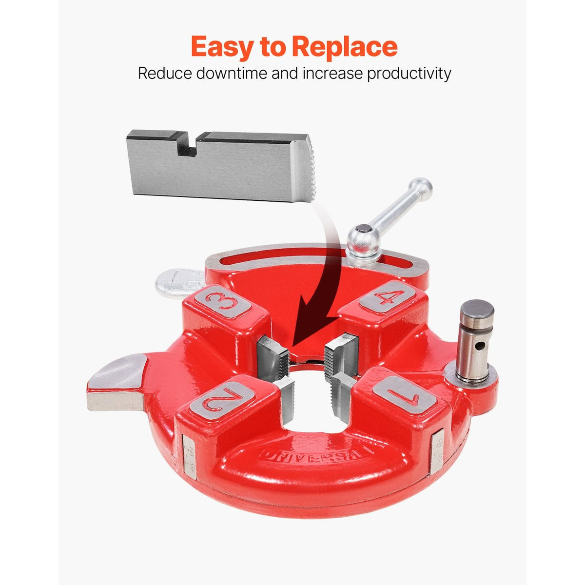 Threading Machine Dies, 1"-2" NPT Pipe Dies(4 Packs), Right-Handed HSS Pipe Threading Dies, Fit Split-Type Machines, RIDGID Universal Die Heads 504A, 711, 713, 811A, 815A, 816, 817, 842