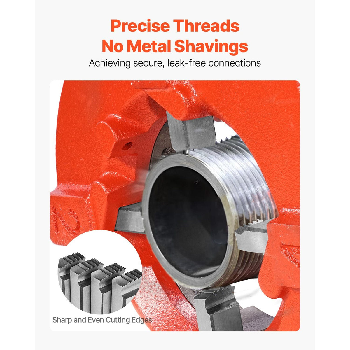 Threading Machine Dies, 2-1/2" to 4" NPT Pipe Dies(4 Packs), Right-Handed HSS Pipe Threading Dies, Fit Integrated Pipe Threading Machines
