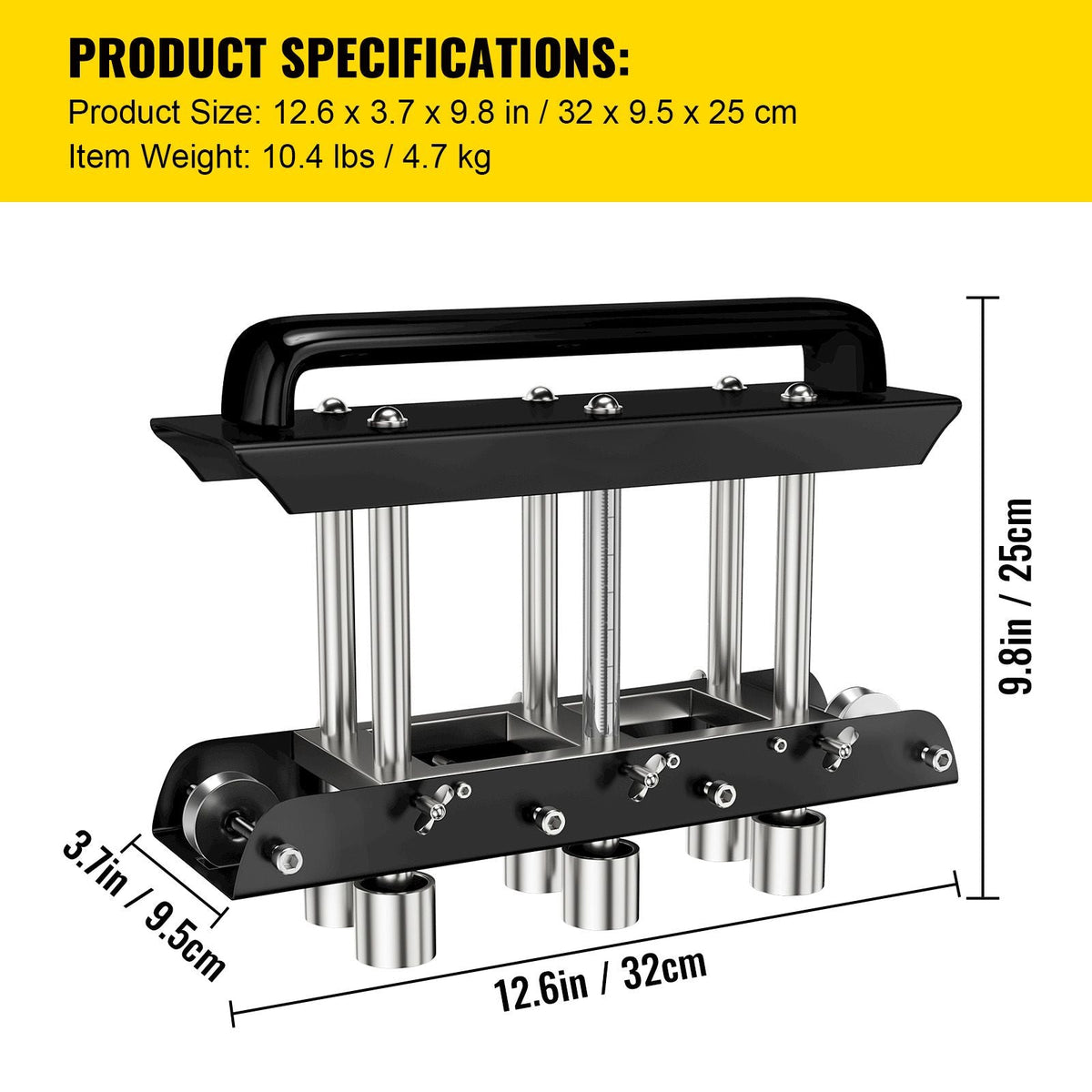 Three-Station Edge Roller, Large Radius, 0-90° Bending Angle Sheet Metal Brake, Quickly Adjusts for Making 0.63\"-5.7\" Bends in 30-19 Gauge Steel, for Clean Crisp Bends in Metal Roofing Materia