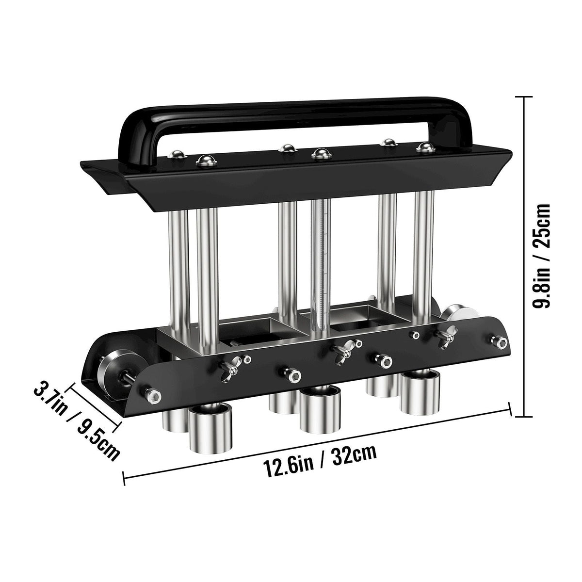 Three-Station Edge Roller, Large Radius, 0-90° Bending Angle Sheet Metal Brake, Quickly Adjusts for Making 0.63\"-5.7\" Bends in 30-19 Gauge Steel, for Clean Crisp Bends in Metal Roofing Materia
