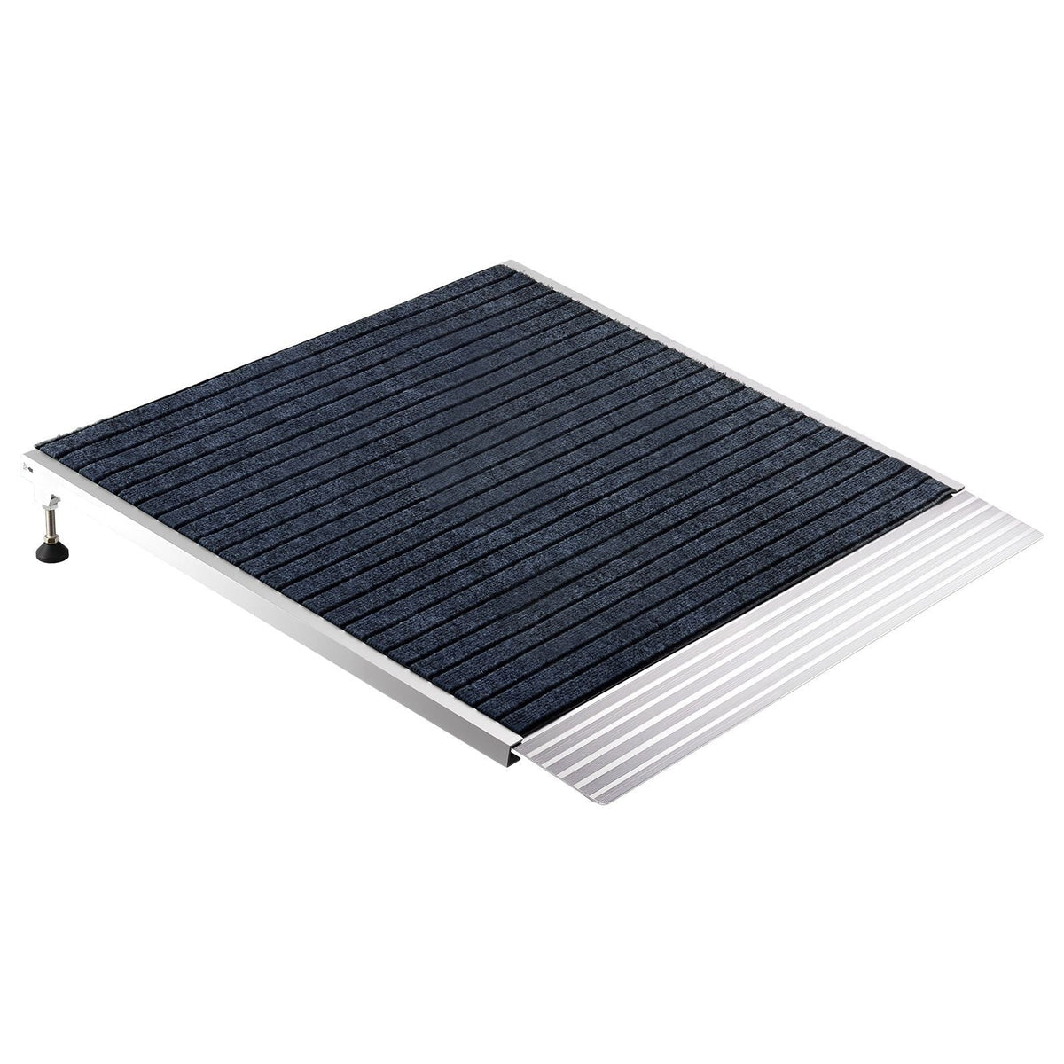 Threshold Ramp for Doorways, 24 x 35.8 in, Platform Aluminum Wheelchair Ramp with Adjustable Height, Non-Slip Door Threshold Ramps, 800 lbs Load Capacity, for Home Steps, Wheelchairs, Walkers