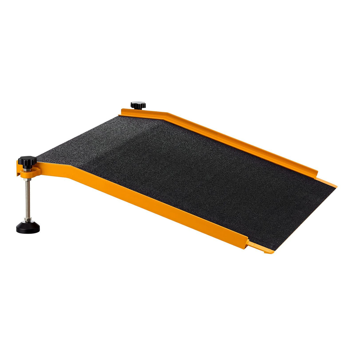 Threshold Ramp for Doorways, 26.4 x 31.9 in, Platform Aluminum Wheelchair Ramp with Adjustable Height, Non-Slip Door Threshold Ramps, 400 lbs Load Capacity, for Home Steps, Wheelchairs, Walkers