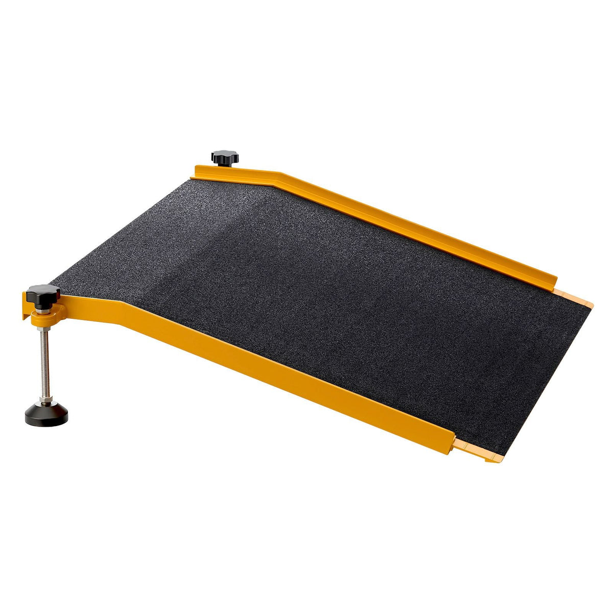 Threshold Ramp for Doorways, 26.4 x 31.9 in, Platform Aluminum Wheelchair Ramp with Adjustable Height, Non-Slip Door Threshold Ramps, 400 lbs Load Capacity, for Home Steps, Wheelchairs, Walkers