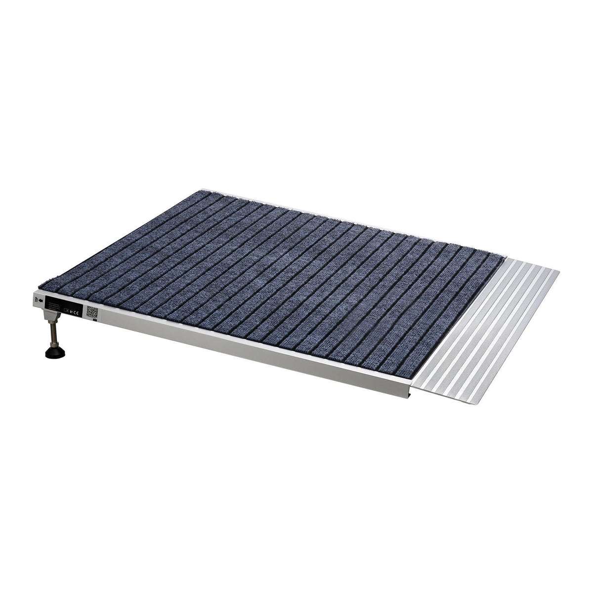 Threshold Ramp for Doorways, 36 x 36 in, Platform Aluminum Wheelchair Ramp with Adjustable Height, Non-Slip Door Threshold Ramps, 700 lbs Load Capacity, for Home Steps, Wheelchairs, Walkers
