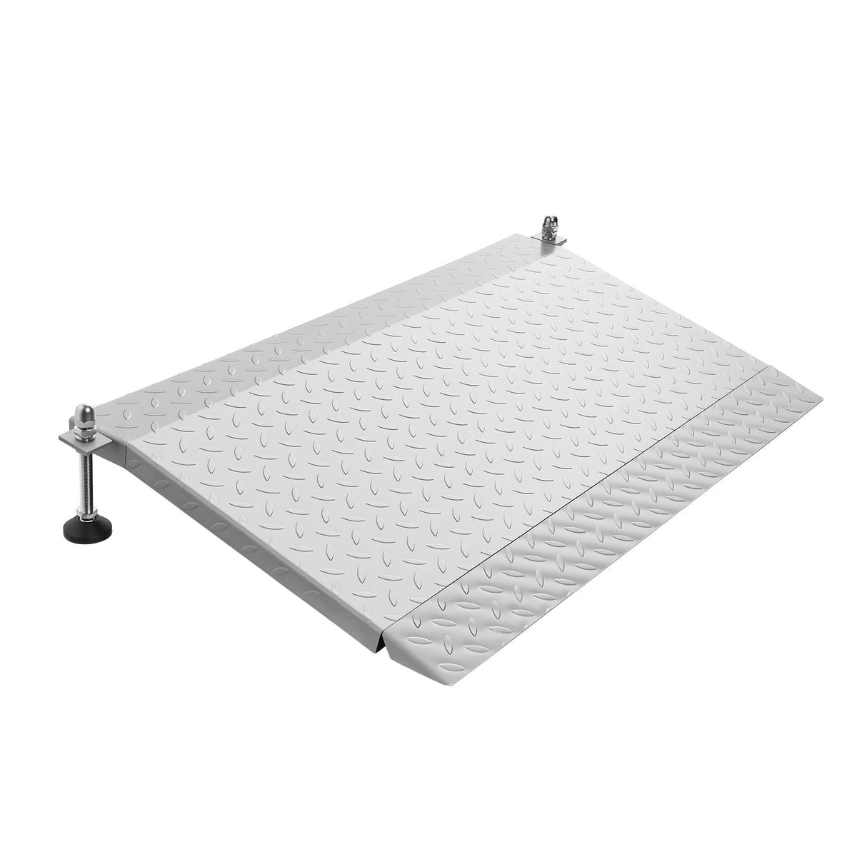 Threshold Ramp for Doorways, 42.5 x 23.2 in, Platform Aluminum Wheelchair Ramp with Adjustable Height, Non-Slip Door Threshold Ramps, 1000 lbs Capacity, for Home Steps, Wheelchairs, Walkers