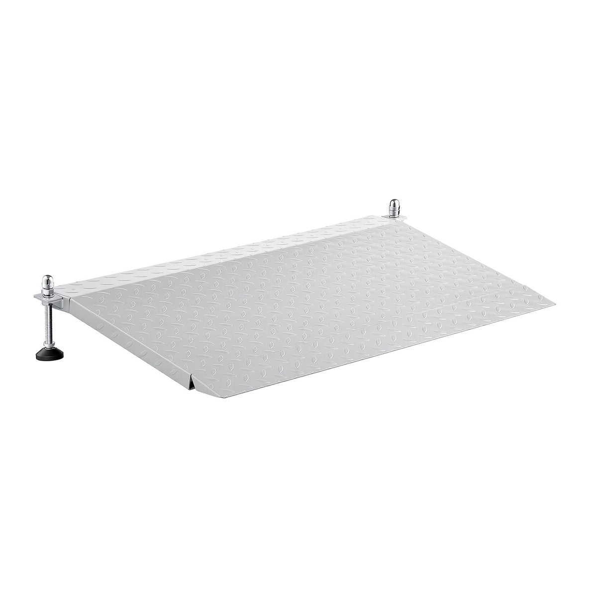 Threshold Ramp for Doorways, 42.5 x 23.2 in, Platform Aluminum Wheelchair Ramp with Adjustable Height, Non-Slip Door Threshold Ramps, 1000 lbs Capacity, for Home Steps, Wheelchairs, Walkers