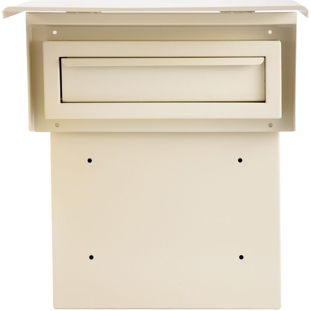 Through-The-Door Locking Drop Box, 11.8\'\'x4.3\'\'x14.2\'\' Door Drop Box, Door Slot Mailbox with 1.77\'\' Chute & Code Lock, Rainproof Steel Mail Catcher for Depositing Mail, Keys, Rents, Chec