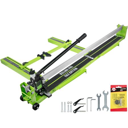 Tile Cutter 47 Inch, Manual Tile Cutter All-Steel Frame,Tile Cutting Machine with Laser Guide and Bonus Spare Cutter,Tile Cutter Hand Tool for Precision Cutting Porcelain Ceramic Floor Tiles
