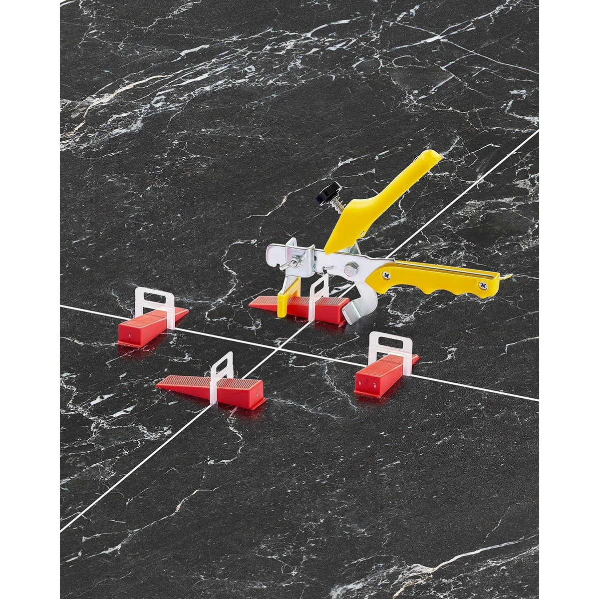 Tile Leveling System, 1/8 Inch(3 mm) with 1pc Tile Plier, 700 PCS DIY Tile Leveler Spacers Clips and 200 PCS Reusable Wedges, Tile Tools Set for Professional Ceramic Tile and Stone Installation