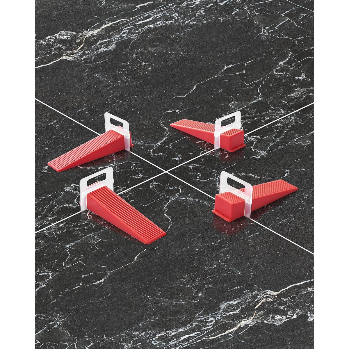 Tile Leveling System Clips, 2200-Piece DIY Tile Leveler Spacers, 1/16"(1.5 mm) Tile Leveler Clips, Tile Leveling System Tile Installation Tools for Professional Ceramic Tile, Stone Installation