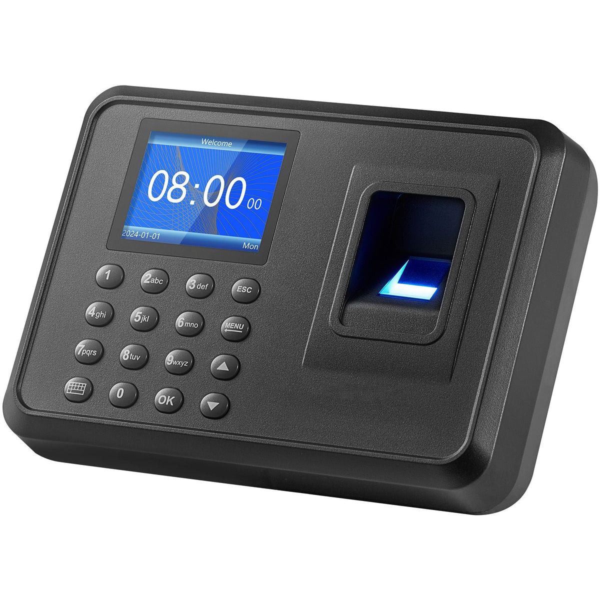 Time Clock, Fingerprint Time Clocks for Employees Small Business, Biometric Time Clock with USB Drive, Automatic Punch In/Out, No Monthly Fees