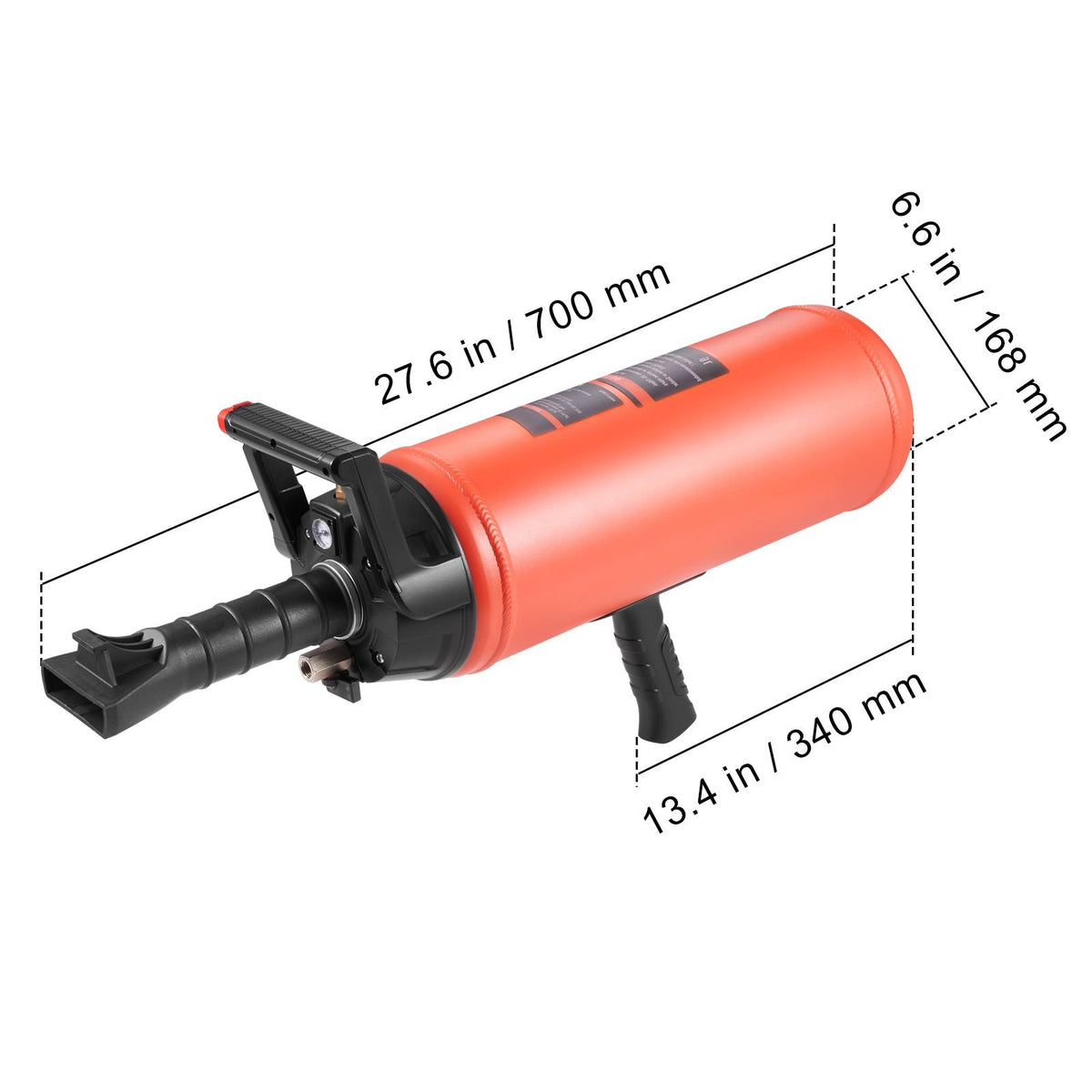 Tire Bead Blaster, 150 PSI, Handheld 2.4 Gal/9 L Air Bead Seater, Portable Inflation Tool, 87-116 PSI for Trucks, ATVs, Cars, and Tractor Tire Repairs