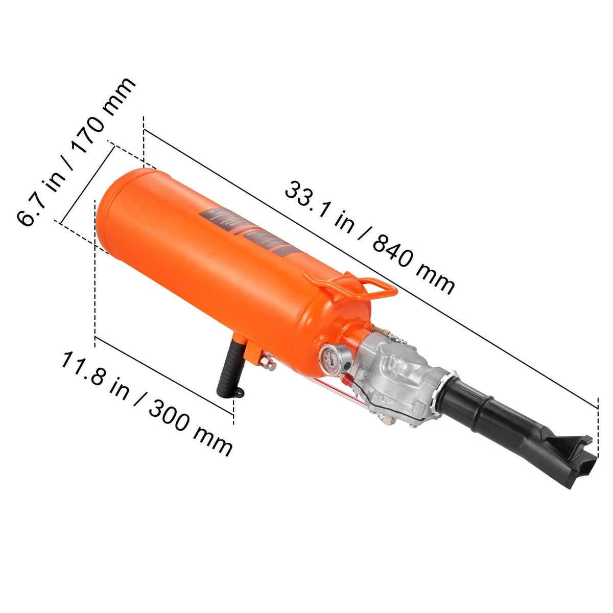 Tire Bead Setter, 8L Capacity, 120 PSI Air Bead Blaster, Handheld & Portable Inflation Device, 85-116 PSI for Trucks, Tractors, ATVs & Cars