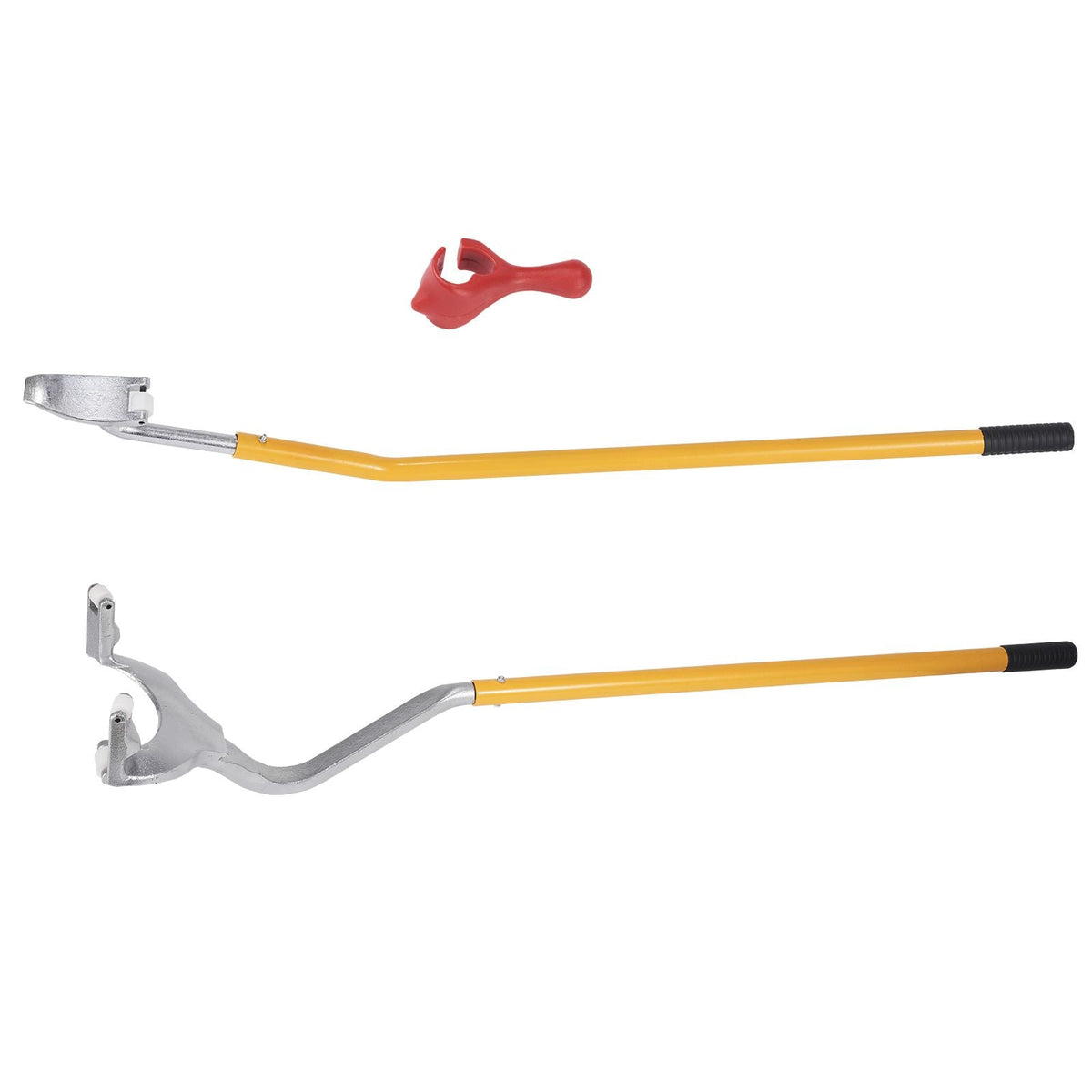 Tire Mount Demount Tool, 22.5-24.5 inch Manual Steel Tire Changer Mount Demount Removal Tool, with Extra bead holder, Tubeless Truck Bead Breaker, 3 PCS Tire Changing Tools, Orange