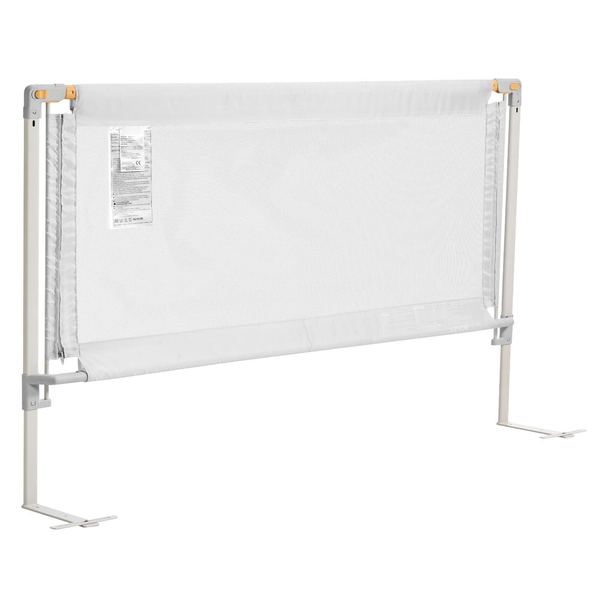 Toddler Bed Rail, Kids Beds Guard Rail with Reinforced Iron Pipe and Oxford Cloth, Adjustable Height Bed Side Railing, Portable Guard Bumper Barrier for Crib, Bunk, 59.06 x 35.04 in, 1 Piece