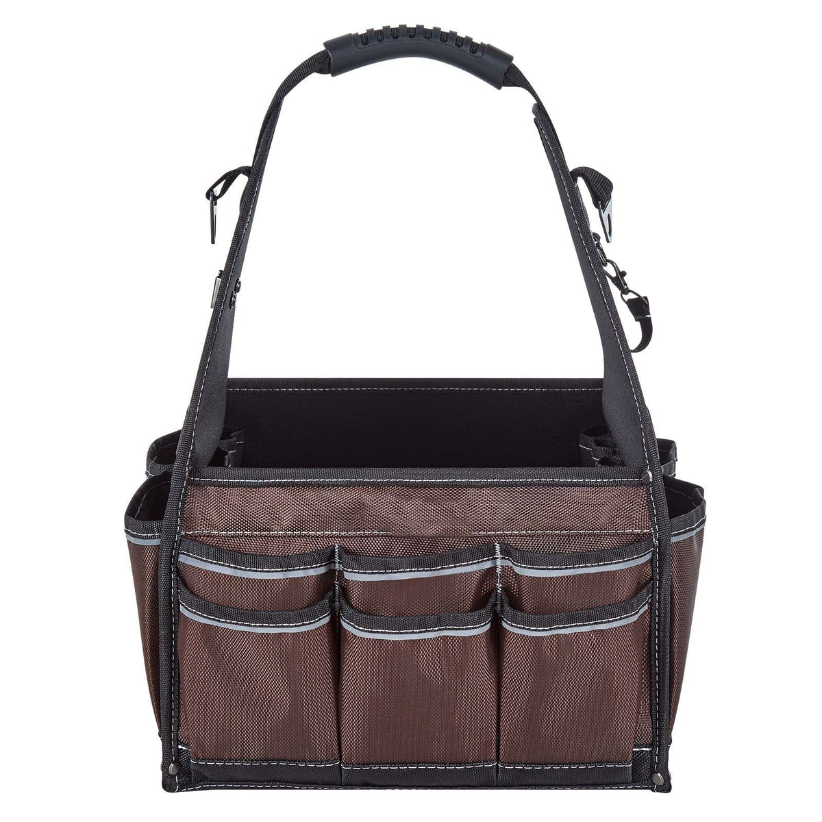 Tool Bag, 13 Inch, 45-Pocket Open Top Tool Tote, Electrical Maintenance Toolbox Organizer Storage with Handle, Adjustable Shoulder Strap, Portable Toolbag, for Professionals DIY & Jobsite Use