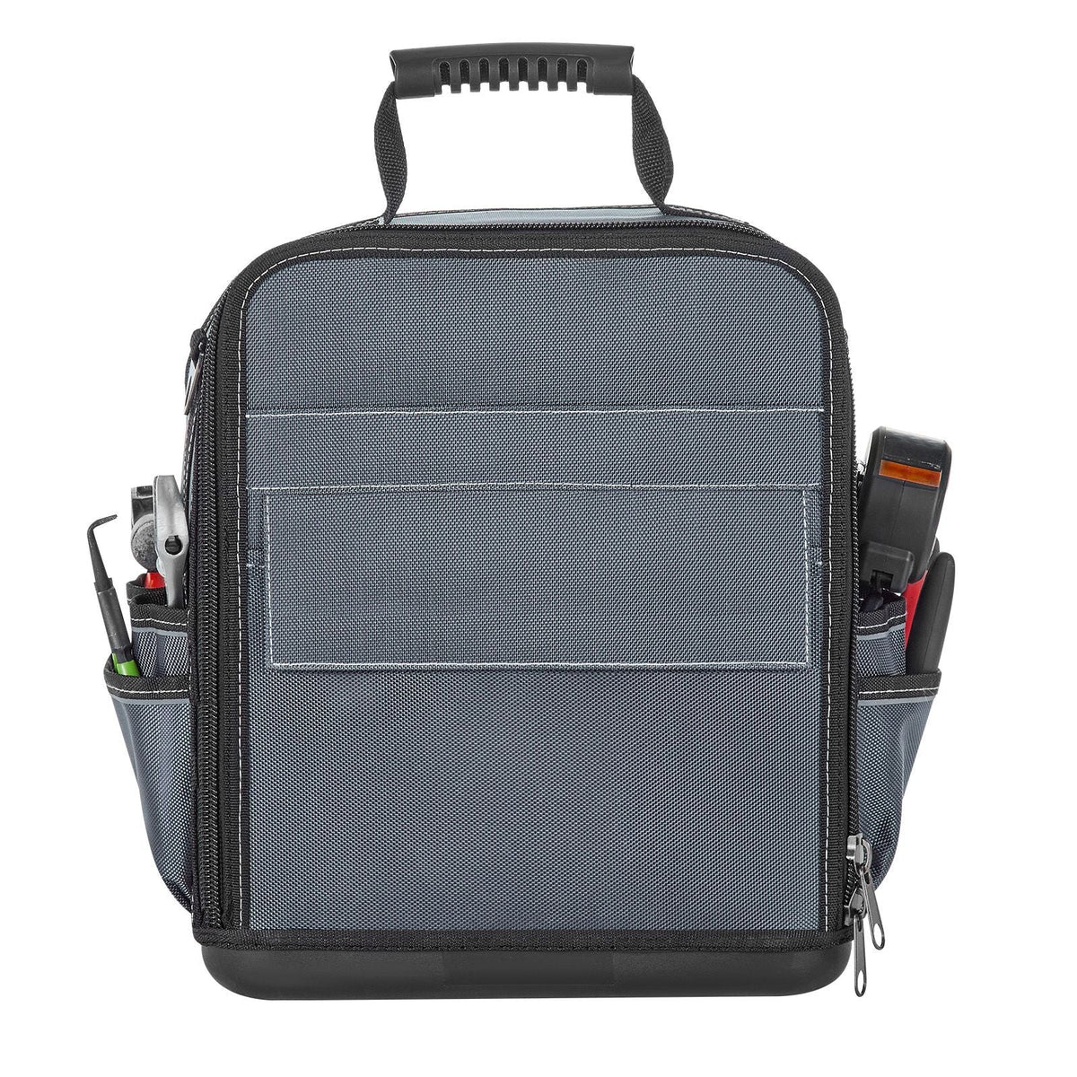 Tool Bag, 13.2 Inch, 39-Pocket Open Top Tool Pouch, Portable Electrical Maintenance Toolbox Organizer Storage with Hard Plastic Base, Adjustable Shoulder Strap, for Professionals DIY & Jobsite