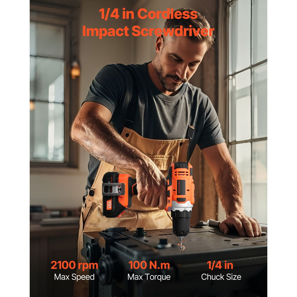 Tool Combo Kit, 12V Max Cordless 2-Tool Combo Kit, with 3/8 in Drill, 1/4 in Impact Driver, Compact Cordless Power Tool Combo Kit with 2.0 Ah Batteries, Screws, One Charger, and One Cloth Bag