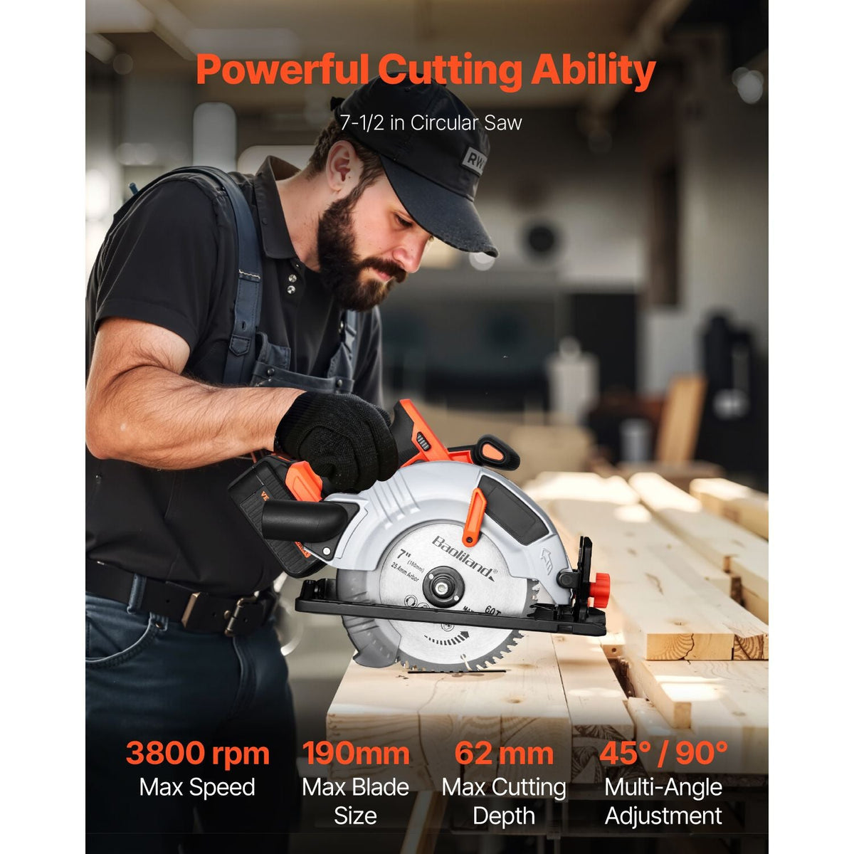 Tool Combo Kit, 20V Brushless 5-Tool Combo Kit, Cordless Power Tool Combo Kit, Cordless Drill and Impact Driver, with 4.0 Ah Batteries, Charger, Reciprocating Saw, Circular Saw, and Work Light