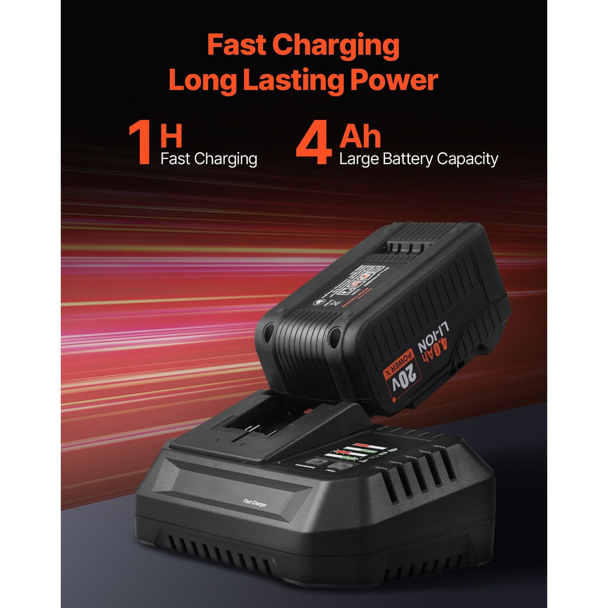 Tool Combo Kit, 20V Max Cordless 2-Tool Combo Kit, with 1/2 in Impact Drill, 1/4 in Impact Driver, Compact Cordless Power Tool Combo Kit with 4.0 Ah Batteries, Screws, Charger, and Cloth Bag