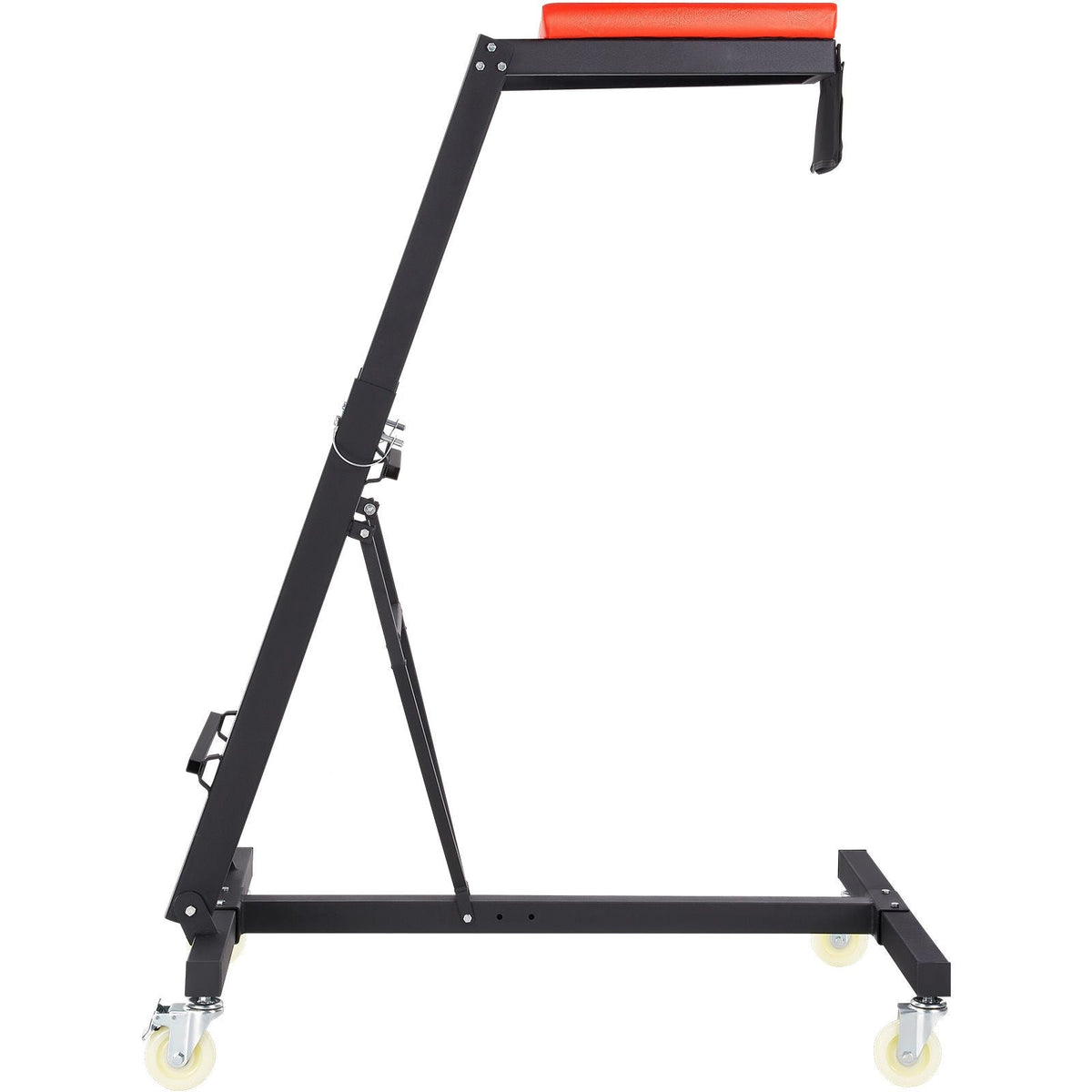 Top Automotive Creeper, Engine Creeper with Adjustable Height 45.7" to 66.3", 400 LBS Capacity High Creeper, 4 Swivel Caster Wheels, Heavy Duty Creeper for Auto Repair and Maintenance