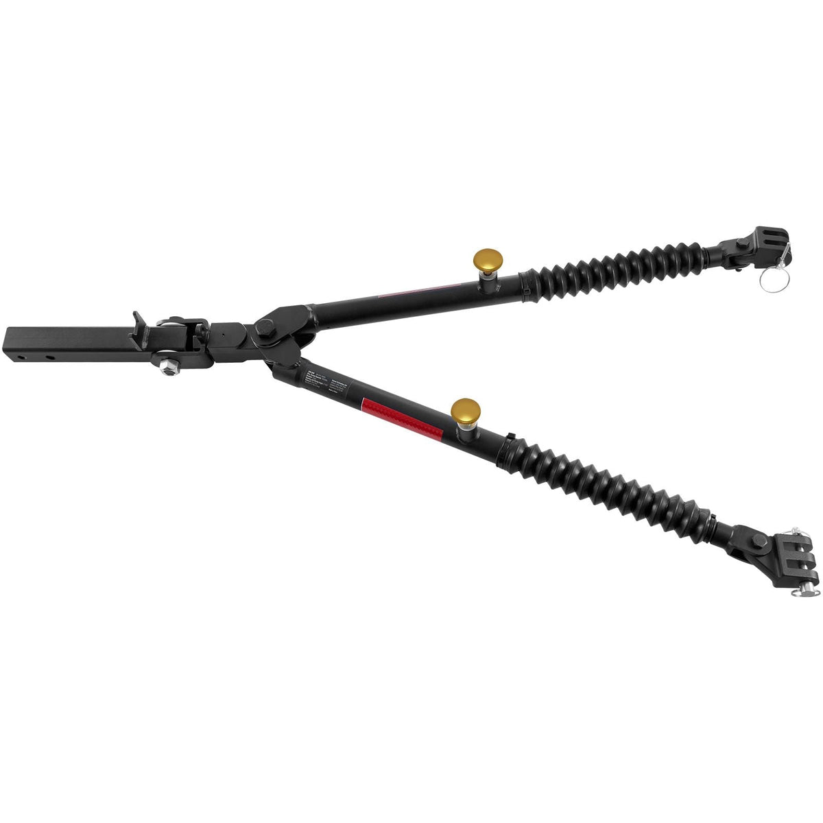 Tow Bar, 10000 lbs Towing Capacity with Ropes, Powder-Coating Alloy Steel Bumper-Mounted Universal Towing Bar with Max 52 inches Telescopic Rod, Fits 2-inch Connector, for RV Car Trailer Truck