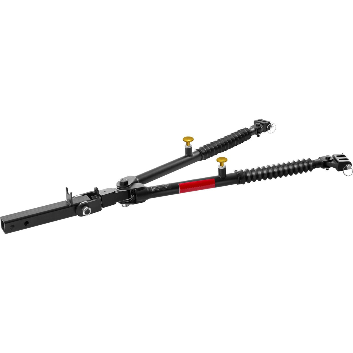 Tow Bar, 10000 lbs Towing Capacity with Ropes, Powder-Coating Alloy Steel Bumper-Mounted Universal Towing Bar with Max 52 inches Telescopic Rod, Fits 2-inch Connector, for RV Car Trailer Truck