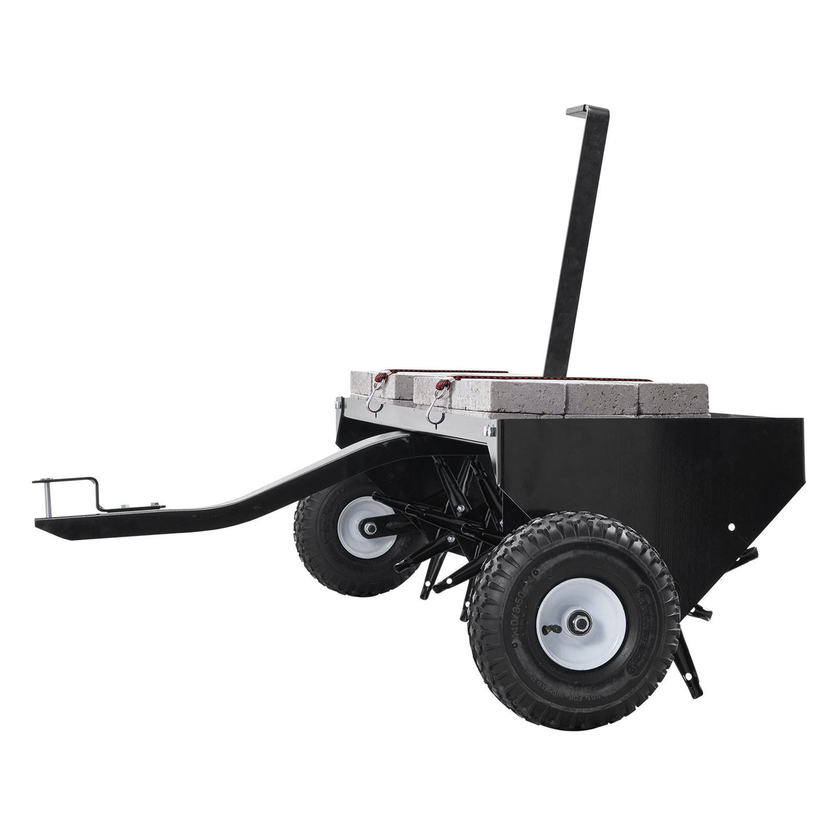 Tow Behind Plug Aerator, 48-Inch Tow Behind Lawn Plug Aerator with Universal Hitch, Pull Behind Aerator with Iron Spikes Alternately Arranged, Lawn Aerator Tow Behind for Gardens, Lawns, Farms