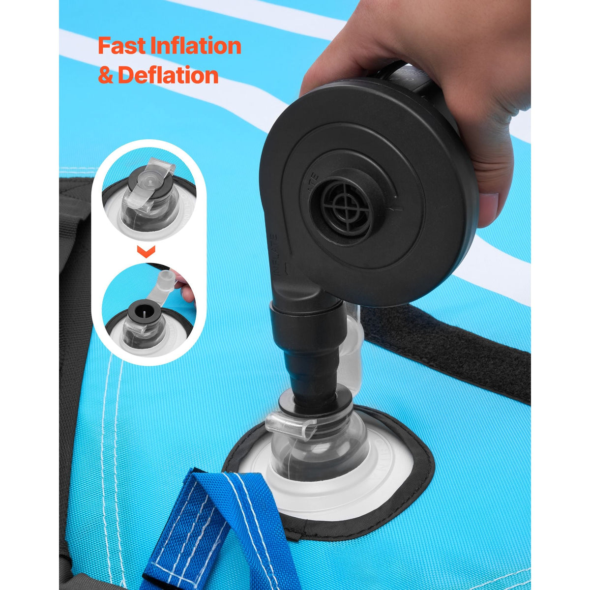 Towable Tubes for Boating, 3-Rider Inflatable Towable Tube for Boat to Pull, 510 lbs Capacity Water Sports Boating Tubes - with Full Nylon Cover, Dual Tow Points, Safety Valve & Padded Handles