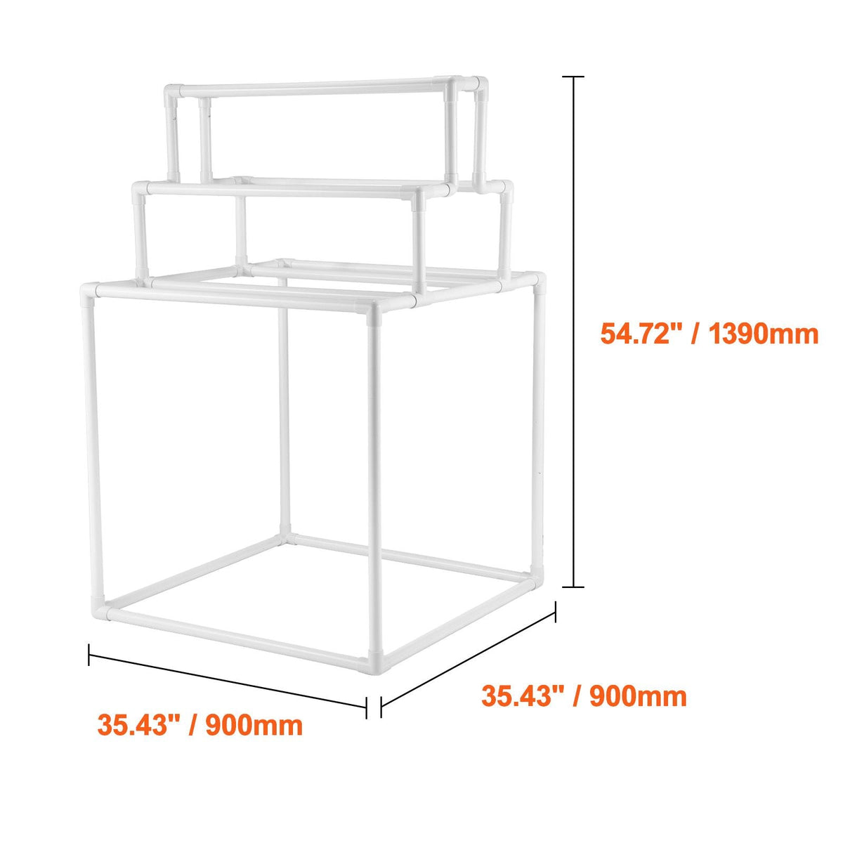 Towel Rack, 8 Bars Outdoor PVC Towel Holder, Freestanding Pool Towel Hanger Stand Next to Hot Tub, Outdoor Indoor Quilt Drying Rack Organizer, Ideal for Poolside, Bathroom, Spa, White