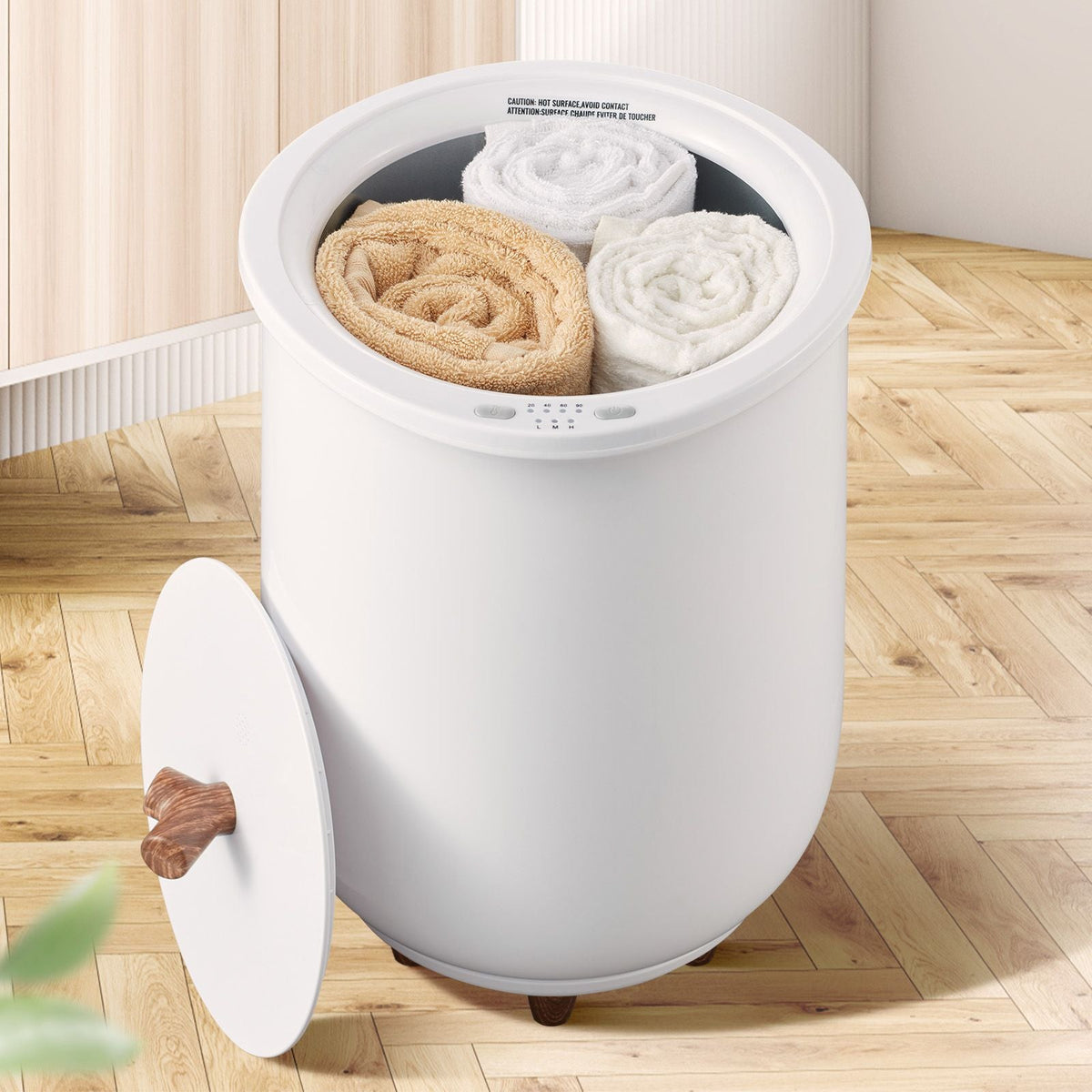 Towel Warmers for Bathroom, Towel Warmer Bucket Auto Shut Off for Spa Fits up to 3 Oversized Bath Towels, Blankets, Clothes, Bathrobes, PJ's and More