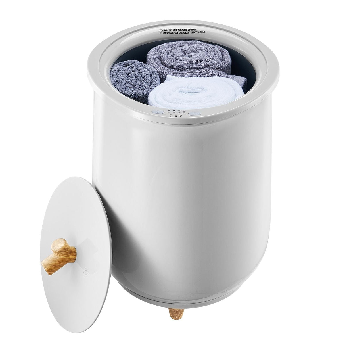 Towel Warmers for Bathroom, Towel Warmer Bucket Auto Shut Off for Spa Fits up to 3 Oversized Bath Towels, Blankets, Clothes, Bathrobes, PJ's and More