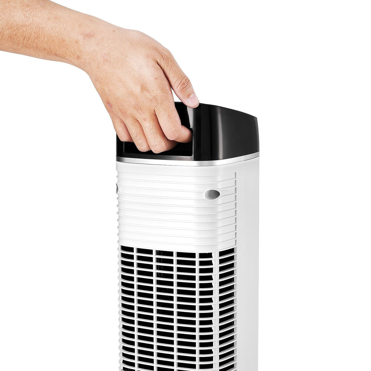 Tower Fan, 22 ft/s Velocity Quiet Floor Fan, 70° Oscillating Fans for Indoors with 3 Speeds, 4 Modes, 12H Timer, Portable Standing Bladeless Fan with Remote Control for Bedroom, Office, Home