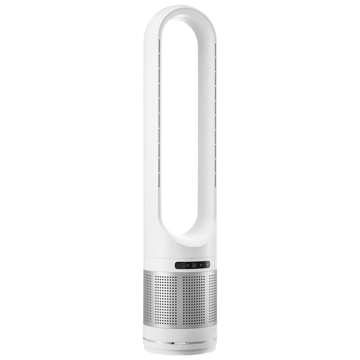 Tower Fan Bladeless, 15.4ft/s Velocity Floor Fan that Blows Cold Air, 80° Oscillating 8-Speed Fans, 8H Timer, Standing Fans with H13 HEPA Filtration, Remote Control & Air Purification Mode