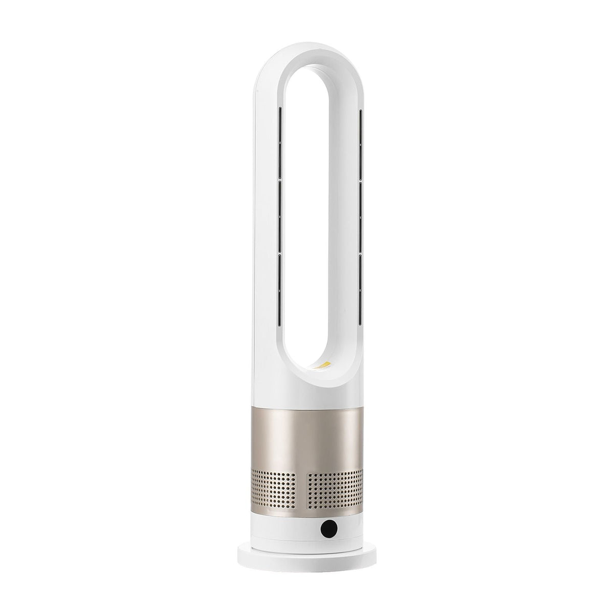 Tower Fan Bladeless, 16 ft/s Velocity Quiet Floor Fan that Blows Cold & Heating Air, 80° Oscillating Fans with 8 Speeds, 9H Timer, Standing Fans with Remote Control for Bedroom, Office, Home