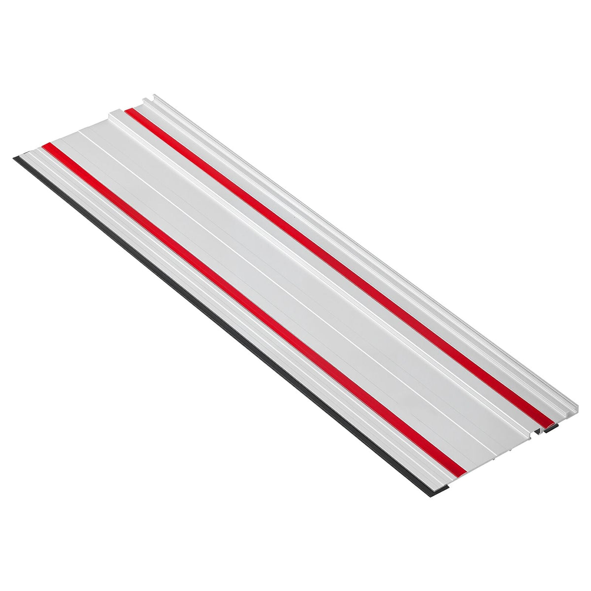 Track Saw Guide Rail, 110-Inch Cutting Range, Kit Includes 4 x 27.5 in Aluminum Extruded Guide Rails and 3 Connectors, Compatible with Makita, Festool & WEN Track Saws, for Woodworking Projects