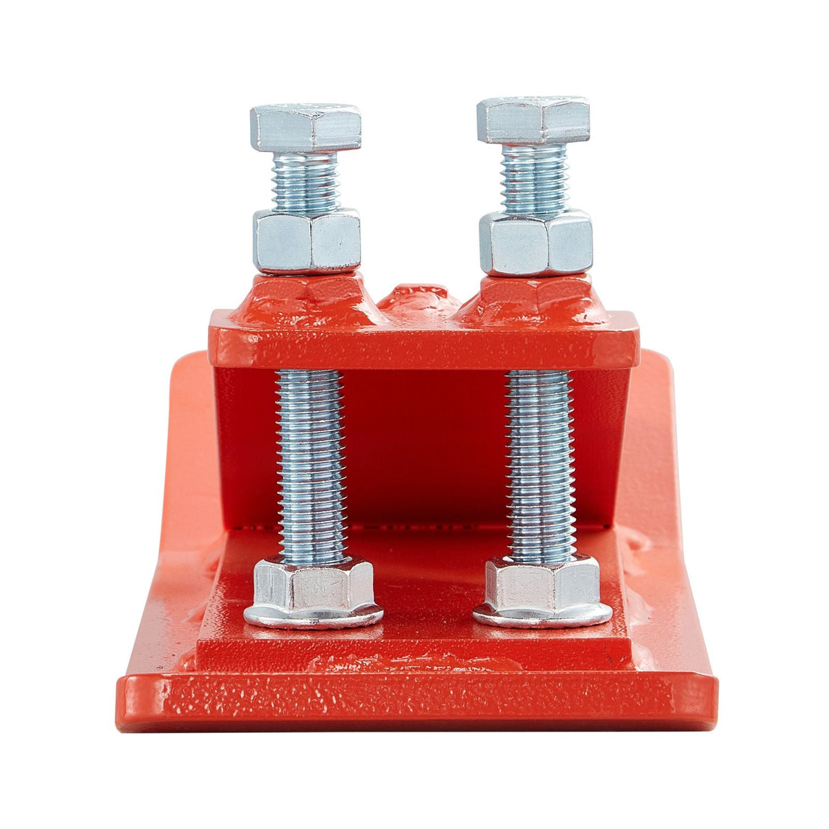 Tractor Bucket Protector, 2PCS Heavy Duty Steel Bucket Edge Protectors, Edge Tamer Anti-Skid Device with Double Hexagon Lock Nuts and Bolts, for Snow, Leave Removal & Spreading Gravel (Orange)