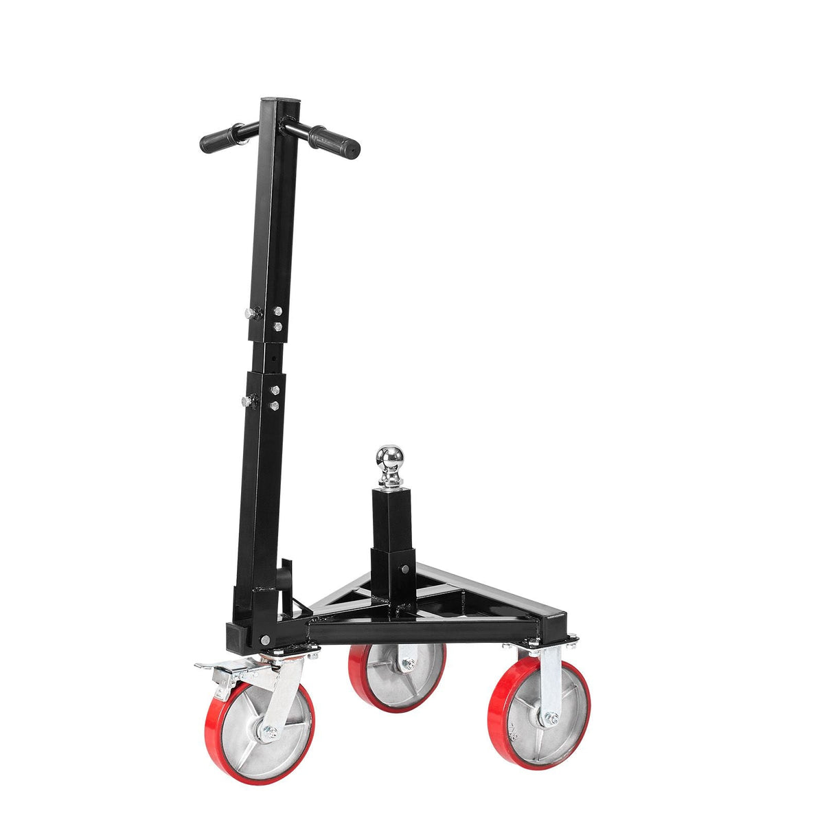 Trailer Dolly, 3500lbs Tongue Weight Capacity, 18 inch and 22 inch Height Adjustable Trailer Dolly, with 2 inch Hitch Ball, Adjustable Handle Length, 8-inch Swivel Wheels, for Moving RV Trailer