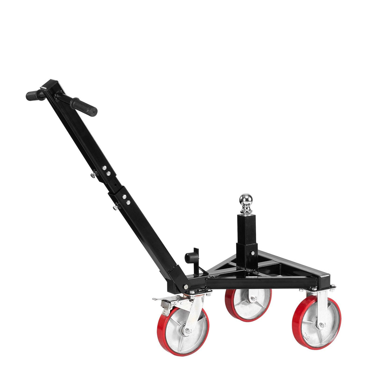 Trailer Dolly, 3500lbs Tongue Weight Capacity, 18 inch and 22 inch Height Adjustable Trailer Dolly, with 2 inch Hitch Ball, Adjustable Handle Length, 8-inch Swivel Wheels, for Moving RV Trailer
